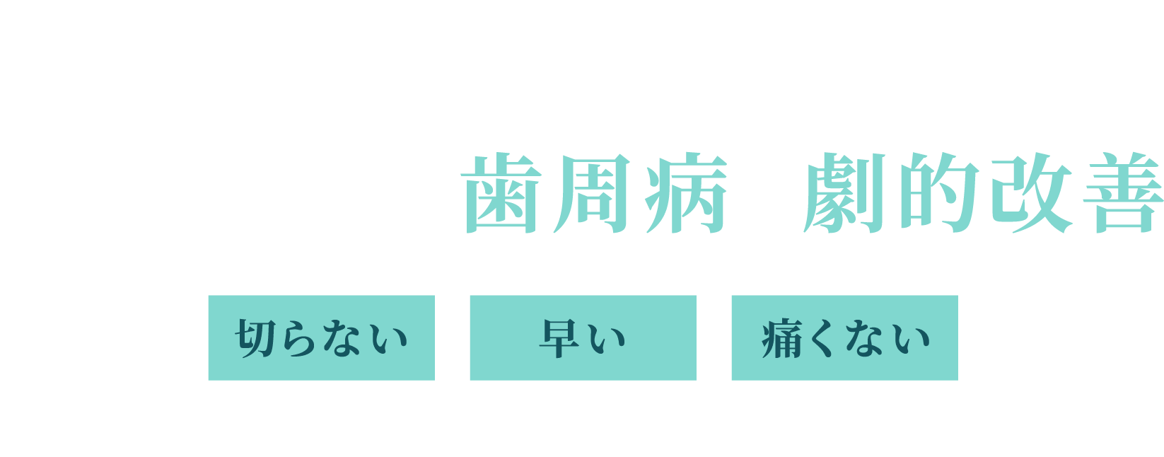 たった1日で歯周病を劇的改善 -ワンデイペリオ-